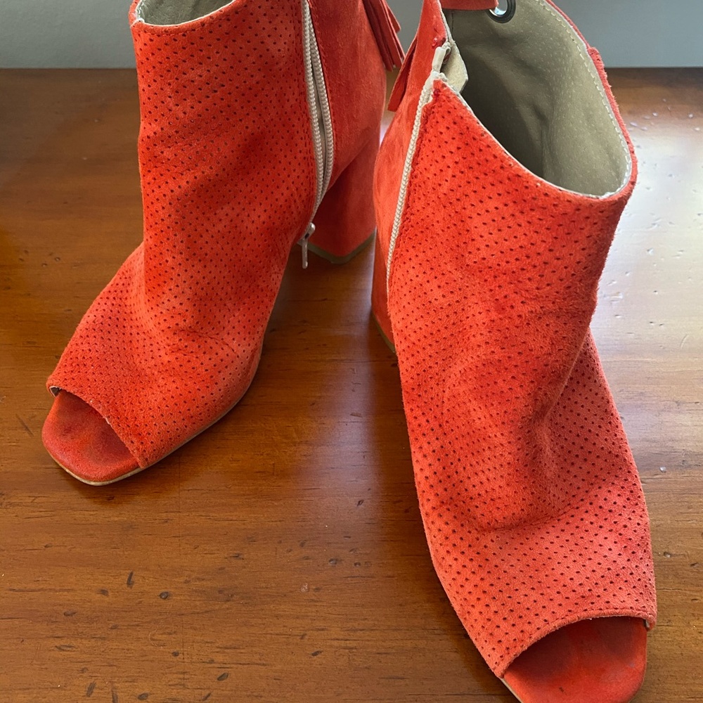 Vermilion booties